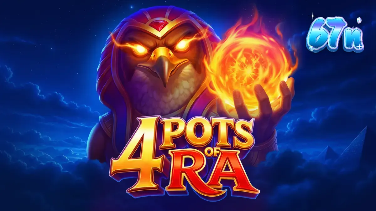 Interface do jogo de slot 4 Pots of Ra: Hold and Win com temática egípcia